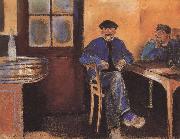 Edvard Munch Shenke in the hotel oil painting artist